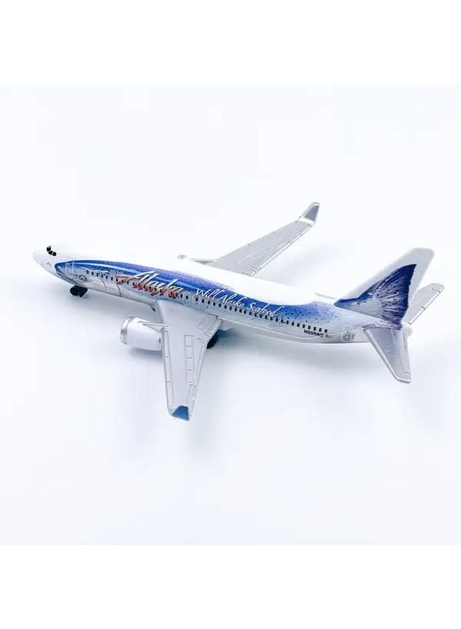 White Alaska Airplane Model Collectible Replica with Push Propeller - Image 5